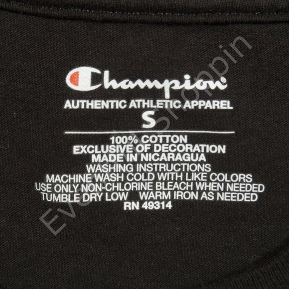 Champion MIT Human Ape Robot Evolution T Shirt in Black / Gray Size Small - Picture 6 of 7